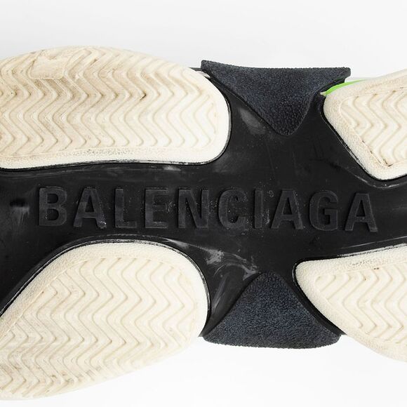 Balenciaga Calfskin Mesh Triple S Sneakers - Size 10 / 40 - Picture 6 of 8